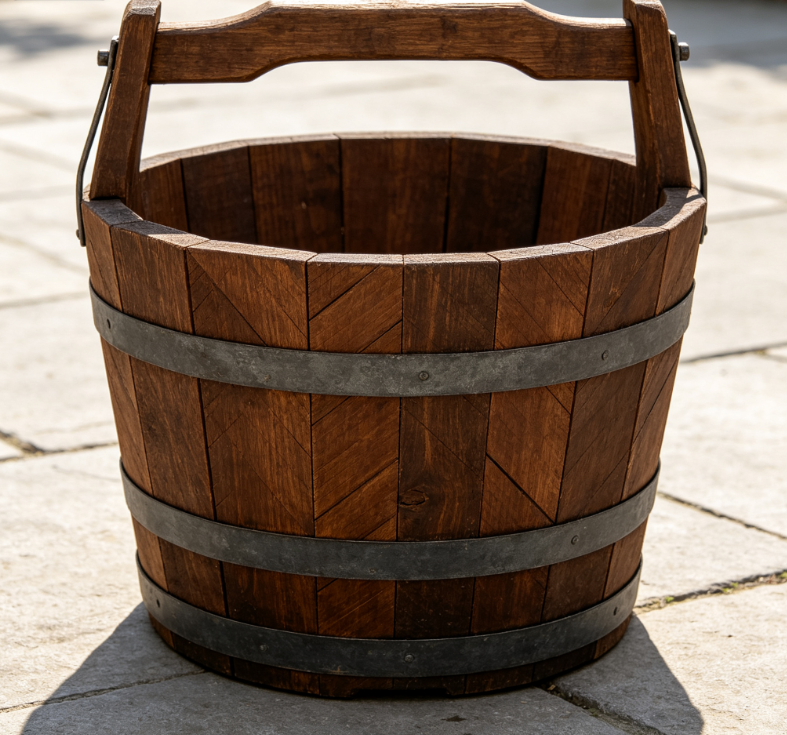 Natural Oak Deepened Foot Bath Bucket, Home Use, Health-Preserving Foot Bath Bucket - Image 2