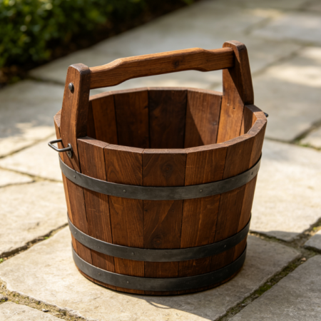Natural Oak Deepened Foot Bath Bucket, Home Use, Health-Preserving Foot Bath Bucket