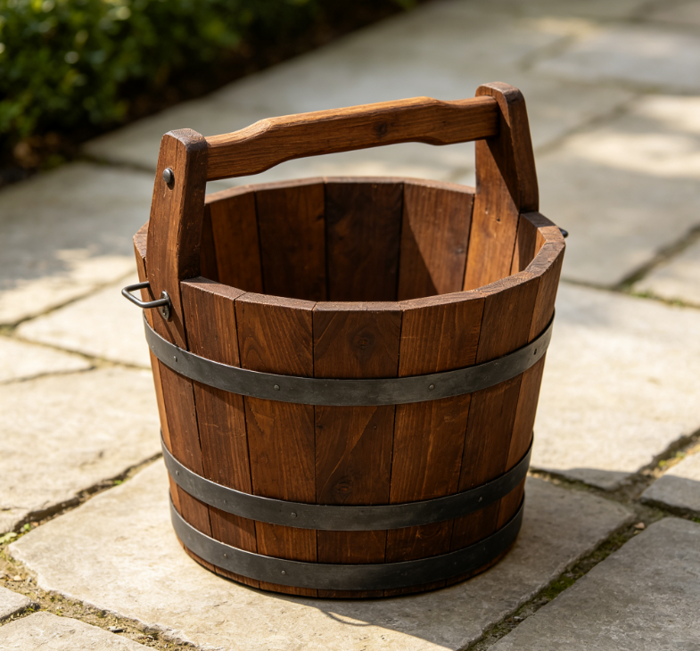Natural Oak Deepened Foot Bath Bucket, Home Use, Health-Preserving Foot Bath Bucket