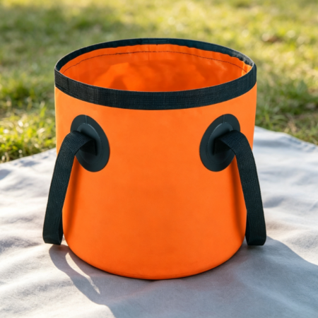 Orange Oxford Cloth Outdoor Folding Bucket