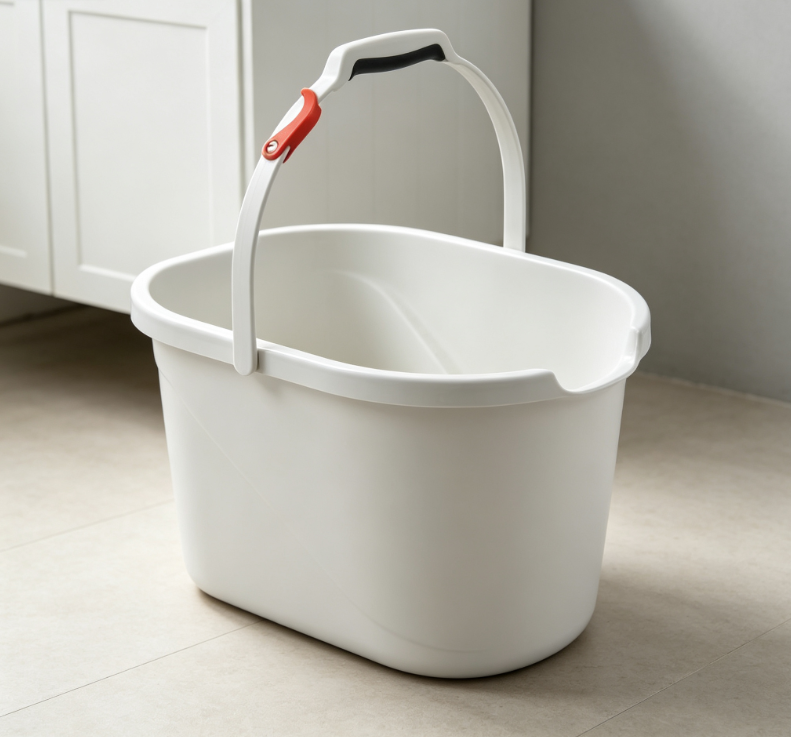 Household Long Plastic Handheld Cleaning Bucket, Thickened Laundry and Mopping Bucket